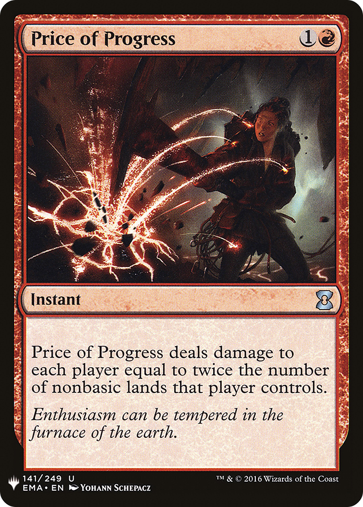 Price of Progress (EMA) (LIST-141) [Mystery Booster] The List MTG Single Wizards of the Coast
