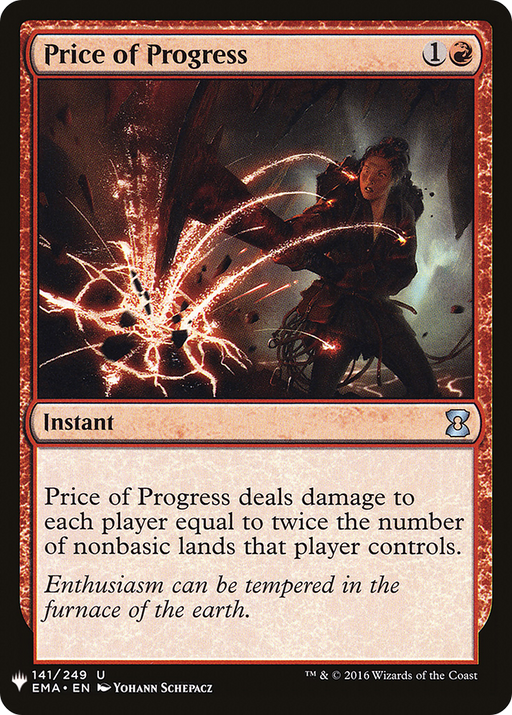 Price of Progress (EMA) (LIST-141) [Mystery Booster] The List MTG Single Wizards of the Coast