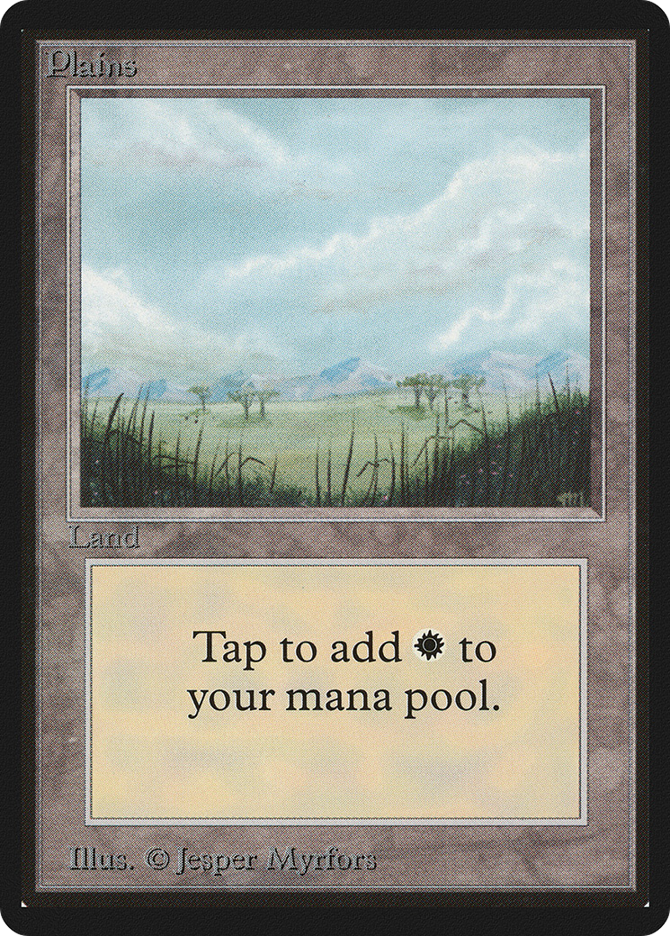 Plains (LEB-289) [Oldschool] Limited Edition Beta MTG Single Wizards of the Coast