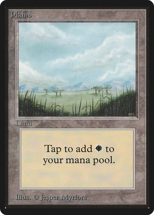 Plains (LEB-289) [Oldschool] Limited Edition Beta MTG Single Wizards of the Coast