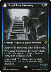 Suspicious Stowaway (DBL-080) [Innistrad: Double Feature] MTG Single Wizards of the Coast