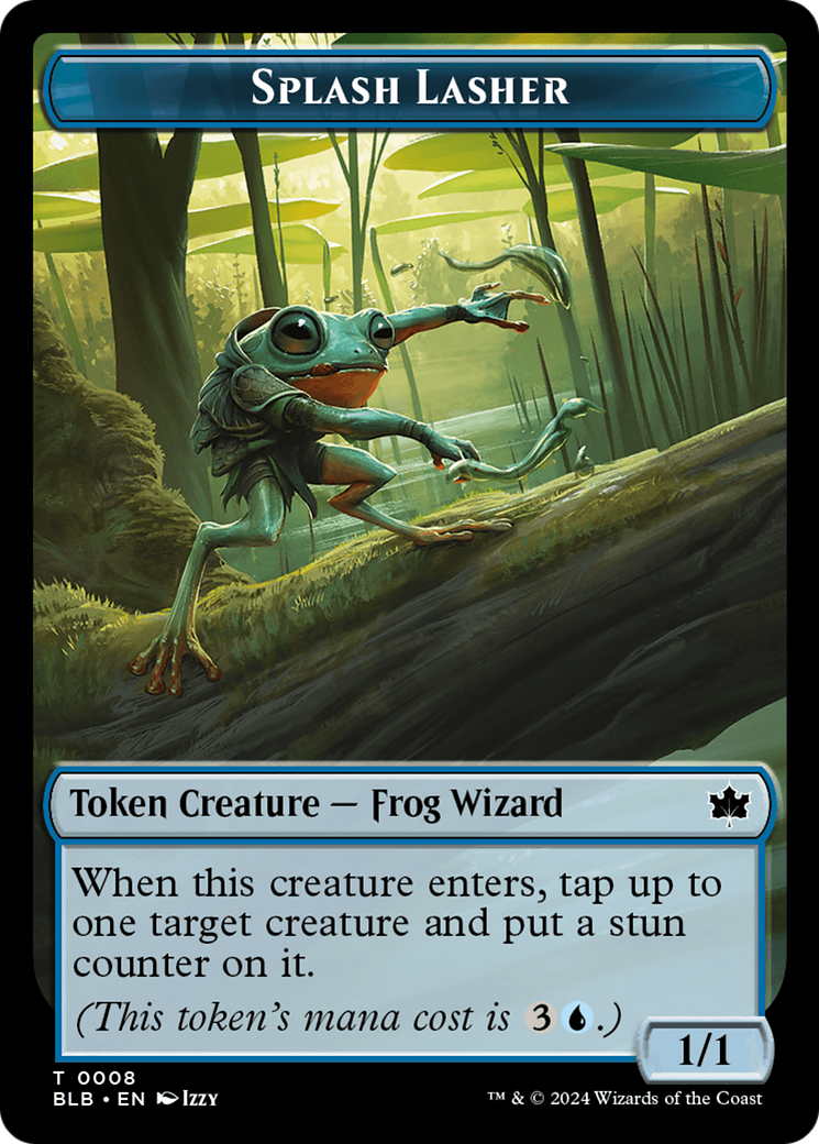 Splash Lasher Token (BLB-008) [Tokens] Bloomburrow Tokens MTG Single Wizards of the Coast