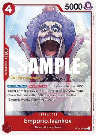 Emporio.Ivankov (OP05-004) [Awakening of the New Era: 1st Anniversary Tournament Cards] One Piece Single Bandai