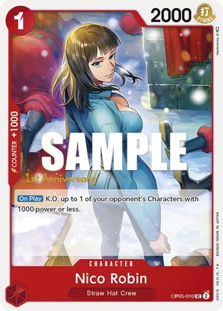 Nico Robin (OP05-010) [Awakening of the New Era: 1st Anniversary Tournament Cards] One Piece Single Bandai