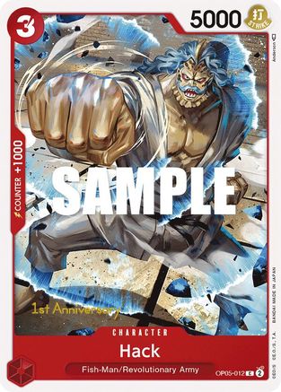 Hack (OP05-012) [Awakening of the New Era: 1st Anniversary Tournament Cards] One Piece Single Bandai
