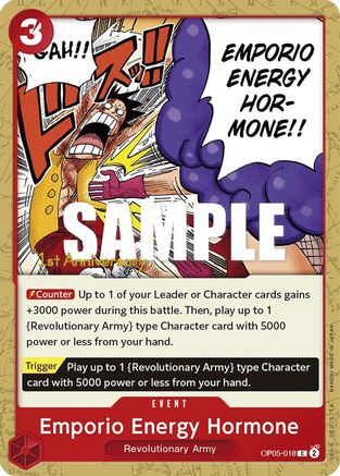 Emporio Energy Hormone (OP05-018) [Awakening of the New Era: 1st Anniversary Tournament Cards] One Piece Single Bandai