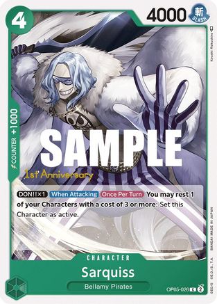Sarquiss (OP05-026) [Awakening of the New Era: 1st Anniversary Tournament Cards] One Piece Single Bandai