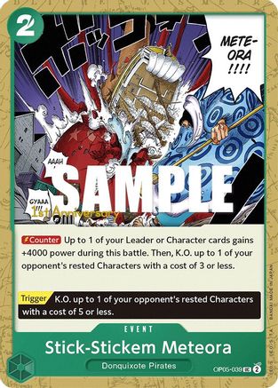 Stick-Stickem Meteora (OP05-039) [Awakening of the New Era: 1st Anniversary Tournament Cards] One Piece Single Bandai