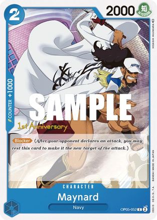 Maynard (OP05-052) [Awakening of the New Era: 1st Anniversary Tournament Cards] One Piece Single Bandai