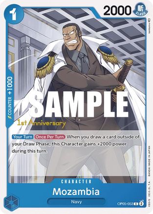 Mozambia (OP05-053) [Awakening of the New Era: 1st Anniversary Tournament Cards] One Piece Single Bandai
