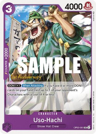 Uso-Hachi [Awakening of the New Era: 1st Anniversary Tournament Cards] One Piece Single Bandai