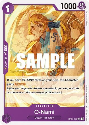 O-Nami (OP05-062) [Awakening of the New Era: 1st Anniversary Tournament Cards] One Piece Single Bandai
