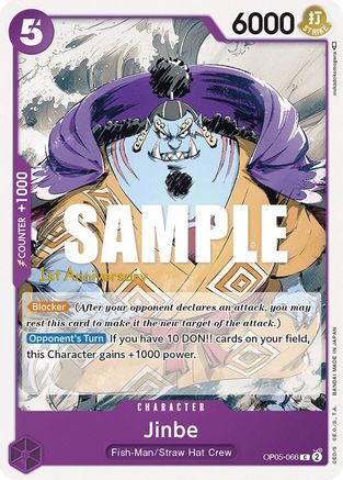 Jinbe (OP05-066) [Awakening of the New Era: 1st Anniversary Tournament Cards] One Piece Single Bandai