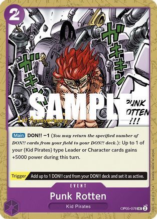 Punk Rotten (OP05-078) [Awakening of the New Era: 1st Anniversary Tournament Cards] One Piece Single Bandai