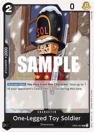 One-Legged Toy Soldier (OP05-081) [Awakening of the New Era: 1st Anniversary Tournament Cards] One Piece Single Bandai
