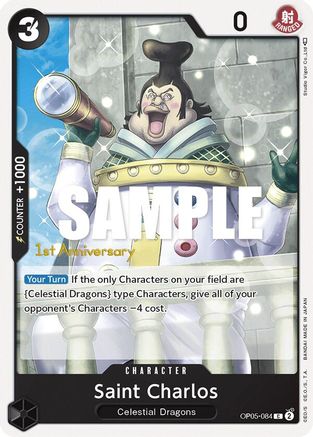 Saint Charlos (OP05-084) [Awakening of the New Era: 1st Anniversary Tournament Cards] One Piece Single Bandai