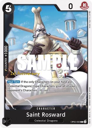 Saint Rosward (OP05-092) [Awakening of the New Era: 1st Anniversary Tournament Cards] One Piece Single Bandai