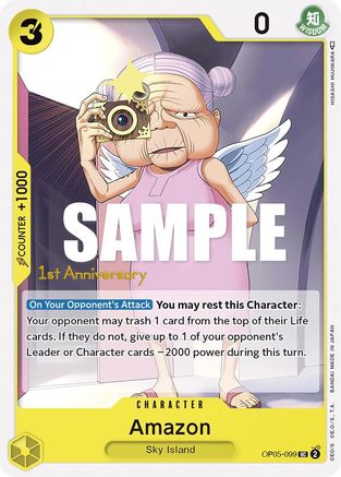 Amazon (OP05-099) [Awakening of the New Era: 1st Anniversary Tournament Cards] One Piece Single Bandai