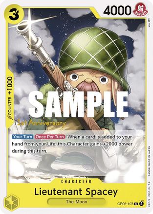 Lieutenant Spacey (OP05-107) [Awakening of the New Era: 1st Anniversary Tournament Cards] One Piece Single Bandai