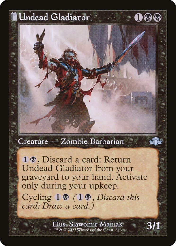 Undead Gladiator (DMR-313) [Dominaria Remastered] MTG Single Wizards of the Coast