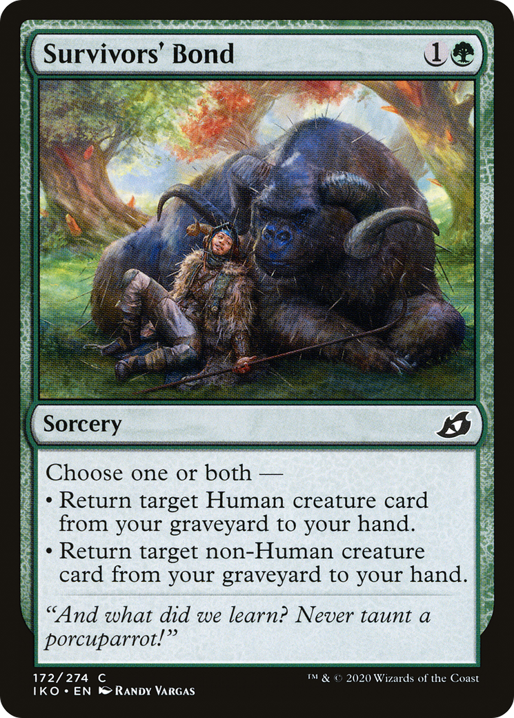 Survivors' Bond (IKO-172) [Ikoria: Lair of Behemoths] Foil MTG Single Wizards of the Coast