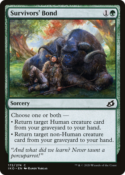 Survivors' Bond (IKO-172) [Ikoria: Lair of Behemoths] MTG Single Wizards of the Coast