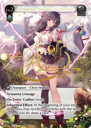 Arisanna, Master Alchemist (CSR) (005B) (ALC1E) (005B) [Alchemical Revolution] Foil Grand Archive Single Weebs of the Shore