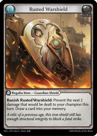 Rusted Warshield (026) [Alchemical Revolution] Grand Archive Single Weebs of the Shore