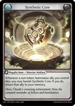 Synthetic Core (028) [Alchemical Revolution] Foil Grand Archive Single Weebs of the Shore