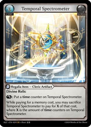 Temporal Spectrometer (029) [Alchemical Revolution] Grand Archive Single Weebs of the Shore