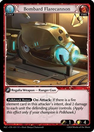 Bombard Flarecannon (031) [Alchemical Revolution] Grand Archive Single Weebs of the Shore