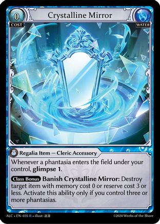 Crystalline Mirror (035) [Alchemical Revolution] Foil Grand Archive Single Weebs of the Shore