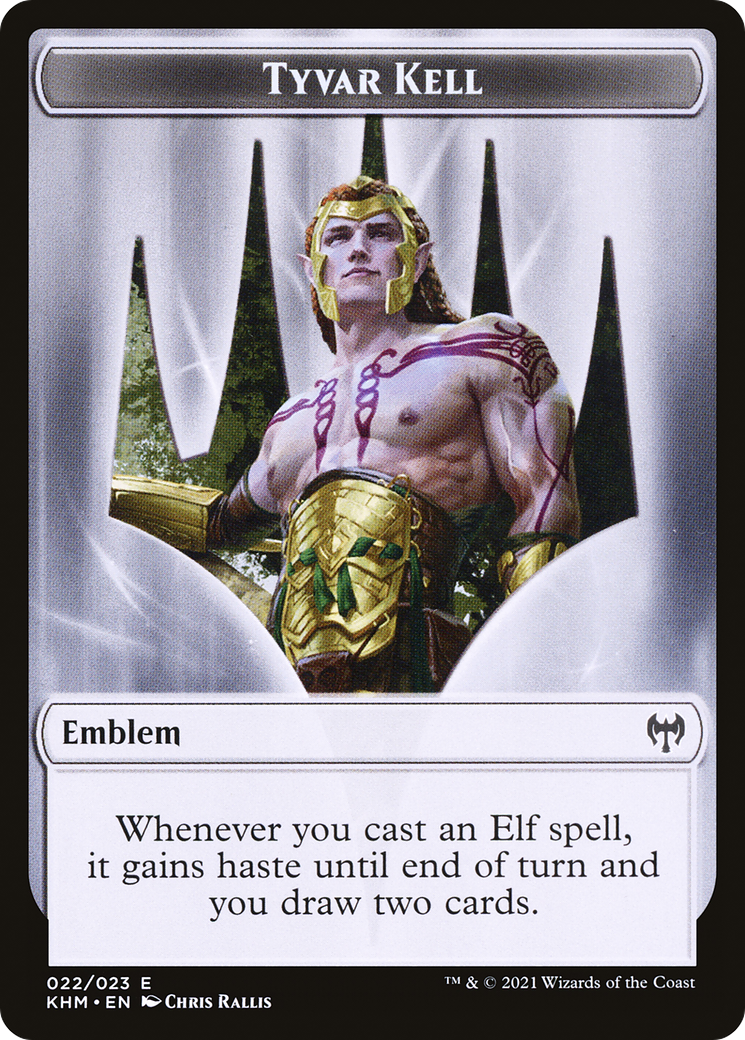 Tyvar Kell Emblem (TKHM-022) [Tokens] Kaldheim Tokens Foil MTG Single Wizards of the Coast