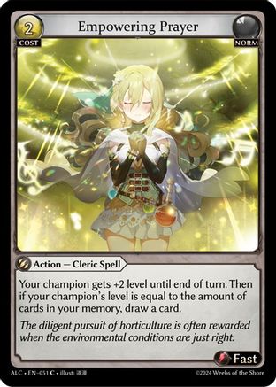 Empowering Prayer (051) [Alchemical Revolution] Grand Archive Single Weebs of the Shore