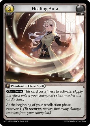 Healing Aura (059) [Alchemical Revolution] Foil Grand Archive Single Weebs of the Shore