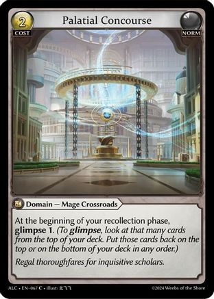 Palatial Concourse (067) [Alchemical Revolution] Foil Grand Archive Single Weebs of the Shore