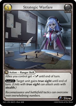 Strategic Warfare (082) [Alchemical Revolution] Foil Grand Archive Single Weebs of the Shore