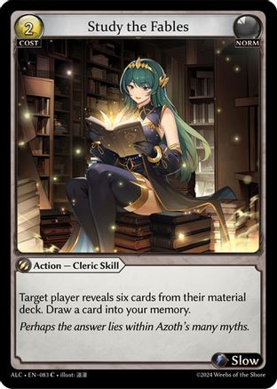 Study the Fables (083) [Alchemical Revolution] Foil Grand Archive Single Weebs of the Shore