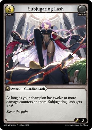 Subjugating Lash (084) [Alchemical Revolution] Foil Grand Archive Single Weebs of the Shore