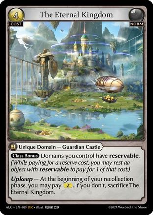 The Eternal Kingdom (089) [Alchemical Revolution] Foil Grand Archive Single Weebs of the Shore