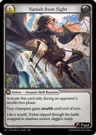 Vanish from Sight (092) [Alchemical Revolution] Foil Grand Archive Single Weebs of the Shore
