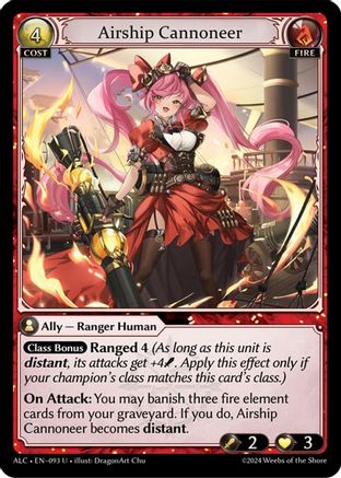 Airship Cannoneer (093) [Alchemical Revolution] Grand Archive Single Weebs of the Shore