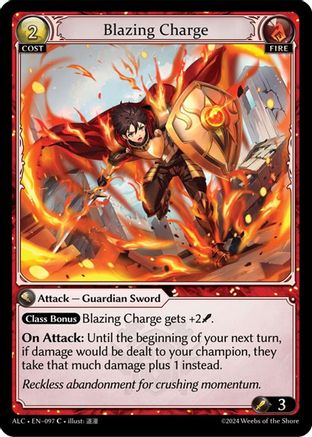 Blazing Charge (097) [Alchemical Revolution] Grand Archive Single Weebs of the Shore