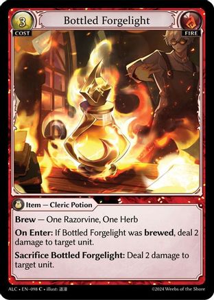 Bottled Forgelight (098) [Alchemical Revolution] Foil Grand Archive Single Weebs of the Shore