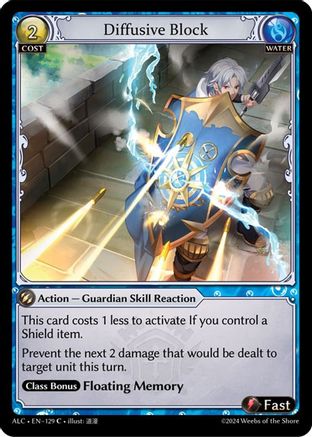 Diffusive Block (129) [Alchemical Revolution] Foil Grand Archive Single Weebs of the Shore