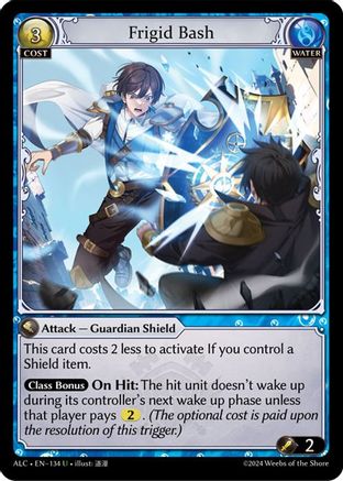 Frigid Bash (134) [Alchemical Revolution] Foil Grand Archive Single Weebs of the Shore