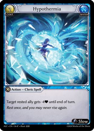 Hypothermia (136) [Alchemical Revolution] Foil Grand Archive Single Weebs of the Shore