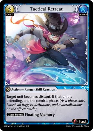 Tactical Retreat (149) [Alchemical Revolution] Foil Grand Archive Single Weebs of the Shore