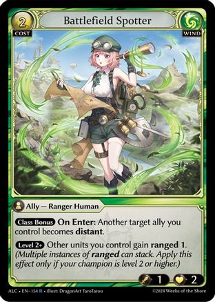 Battlefield Spotter (154) [Alchemical Revolution] Foil Grand Archive Single Weebs of the Shore