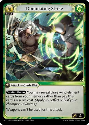 Dominating Strike (156) [Alchemical Revolution] Grand Archive Single Weebs of the Shore